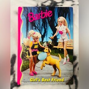 1998 Hardcover Kid’sBook Titled "Barbie Girl's Best Friend", diorama photography